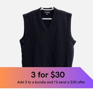 Vintage v-neck sweater vest.